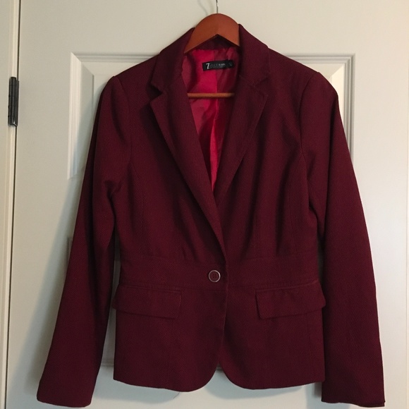 New York and Company Red blazer Size 6 - Picture 1 of 4